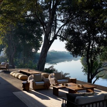Sambia Lolelunga Private Reserve Terrasse Iwanowskis Reisen - afrika.de