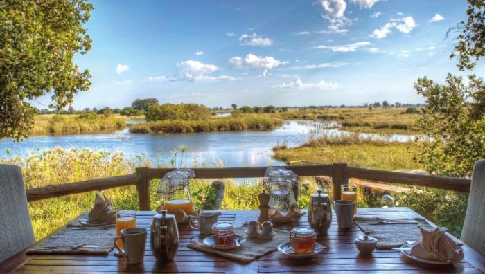 Botswana Okavango Delta Shinde Island Lodge Ausblick Iwanowskis Reisen - afrika.de