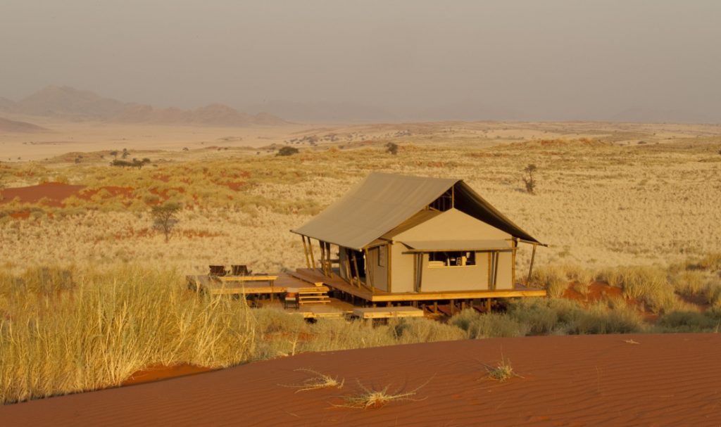 Namibia NamibRand Wolwedans Dune Camp Zeltunterkunft Iwanowskis Reisen - afrika.de