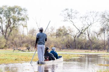 Botswana Okavango Delta Mokoro Einbaum Iwanowskis Reisen - afrika.de