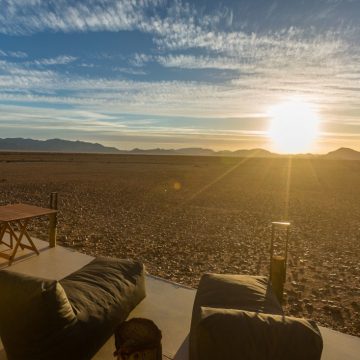 Namibia Sesriem Elegant Desert Camp Sonnenuntergang Iwanowskis Reisen - afrika.de