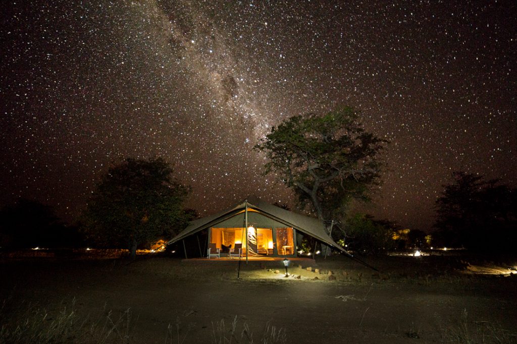 Namibia Twyfelfontein Malansrus Tented Camp Sternenhimmel Iwanowskis Reisen - afrika.de