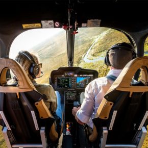 Botswana Maun Helikopter Rundflug Iwanowskis Reisen - afrika.de