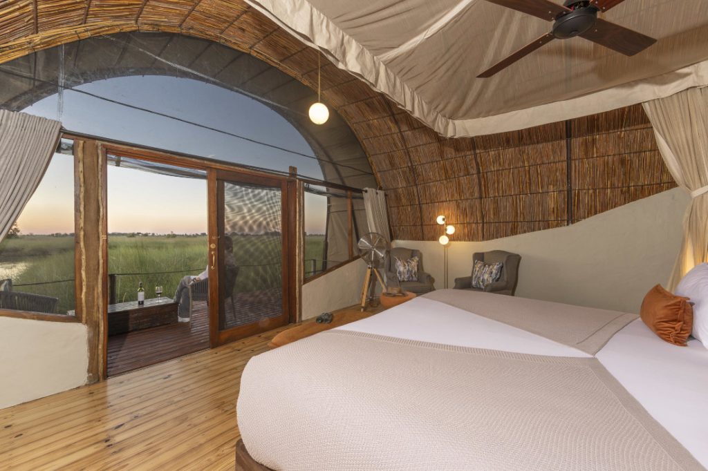 Botswana Moremi Game Reserve Okuti Camp Unterkunft Iwanowskis Reisen - afrika.de